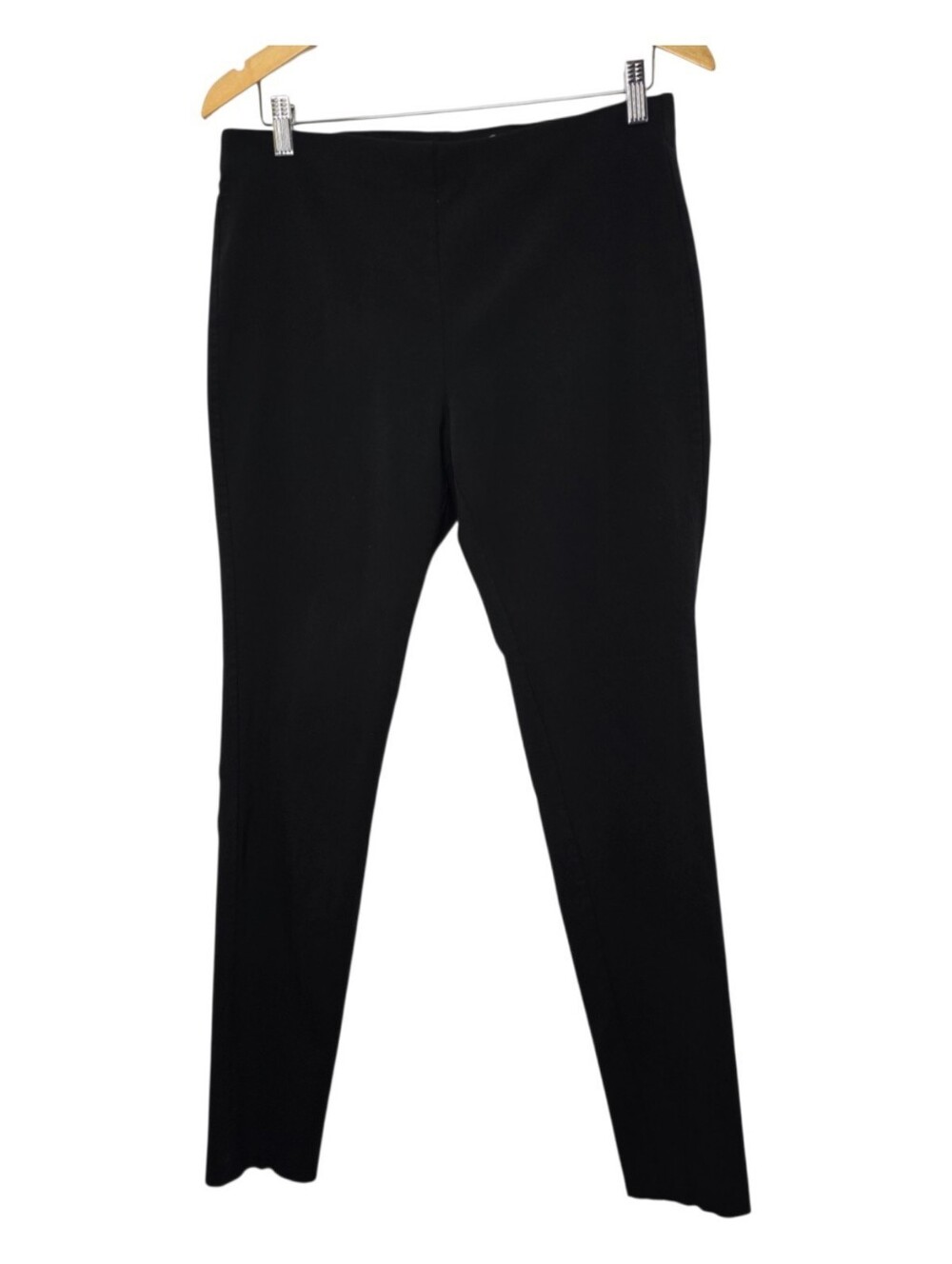 MICHAEL Michael Kors Black Stretch Pull-On Ankle Large Minimalist Neutral Pants